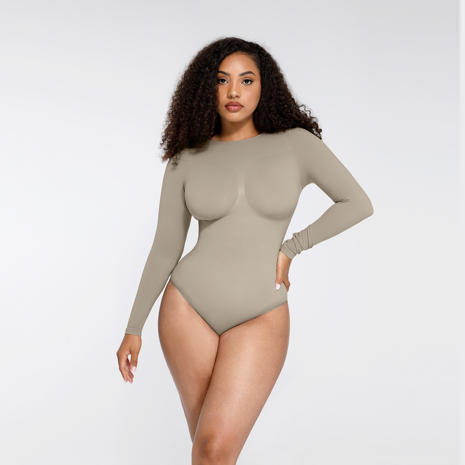 Longsleeve Bodysuit in Mintgrün – Vorderansicht