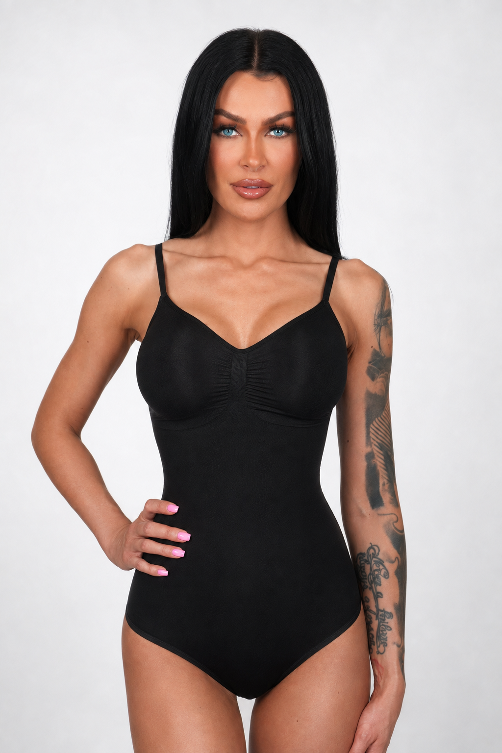 Body Shaper Normal Fit in Schwarz – Vorderansicht