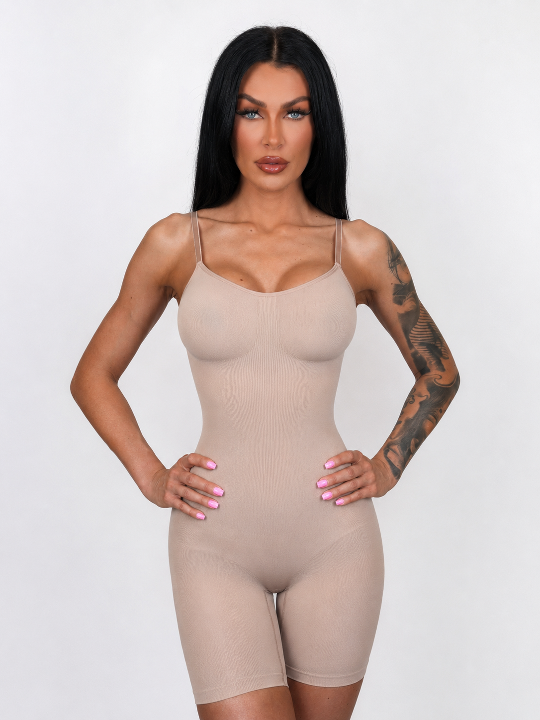 All-Over Shaper in Nude – Vorderansicht